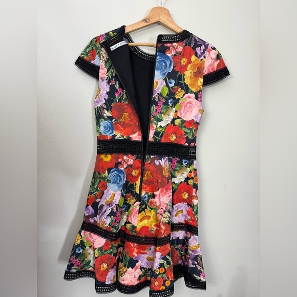 Alice + Olivia Rapunzel Floral Print Dress Size 2 - Picture 9 of 15